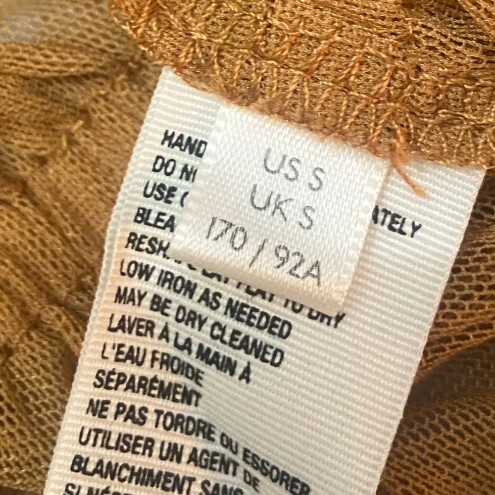 Free People Rustic Caramel Ruffled V-Neck Top - Picture 9 of 11